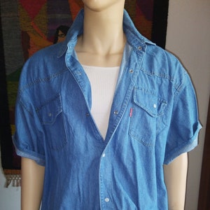 Jeans Shirt For Men/Vintage 100% Cotton Jeanswear